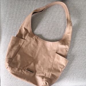 Elegant Lucky Brand Tan Leather Shoulder Bag
